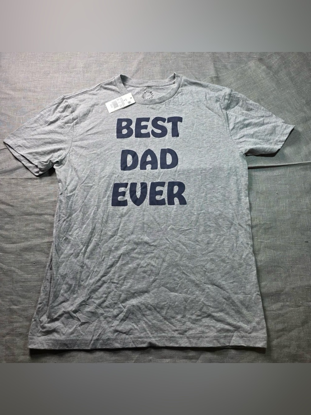 33 Revolutions Best Dad Ever T-Shirt Men Size L Gray Heather Father’s Day New